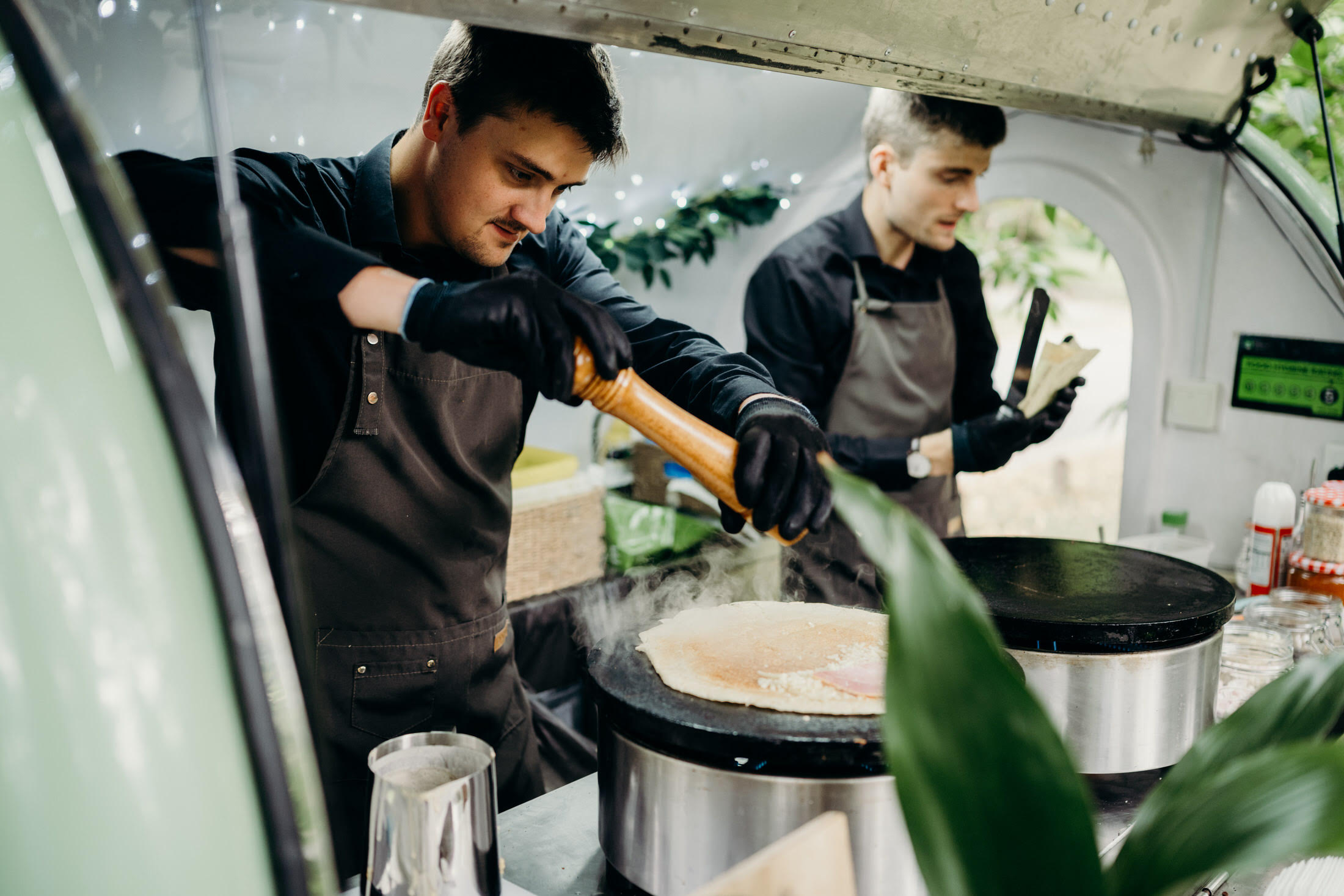 Eden Crepes film set catering
